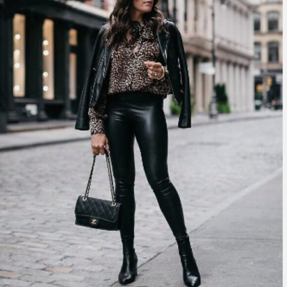 Commando Perfect Control Faux Leather Leggings - Picture 1 of 12
